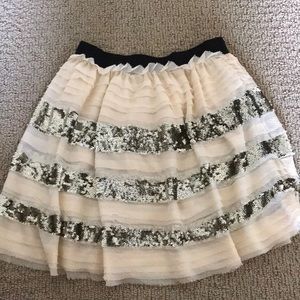 Free People flowy sparkle mini skirt